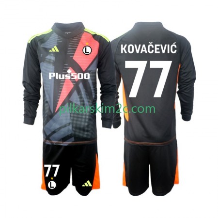 Koszulka Legia Warsaw Kovacevic 77 Bramkarskie Dziecięca Główna 2024/25 Koszulki Piłkarskie(L/S)